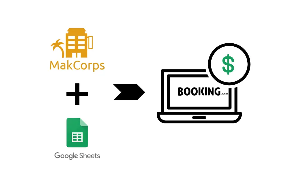 booking.com price extraction with google sheets
